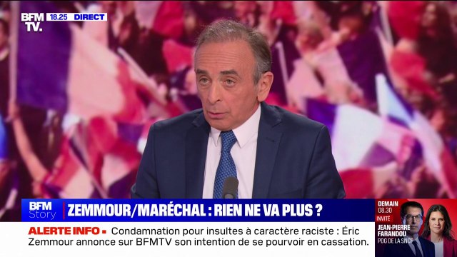Éric Zemmour (Reconquête!): Marion Maréchal a toute l'autonomie qu'elle désire