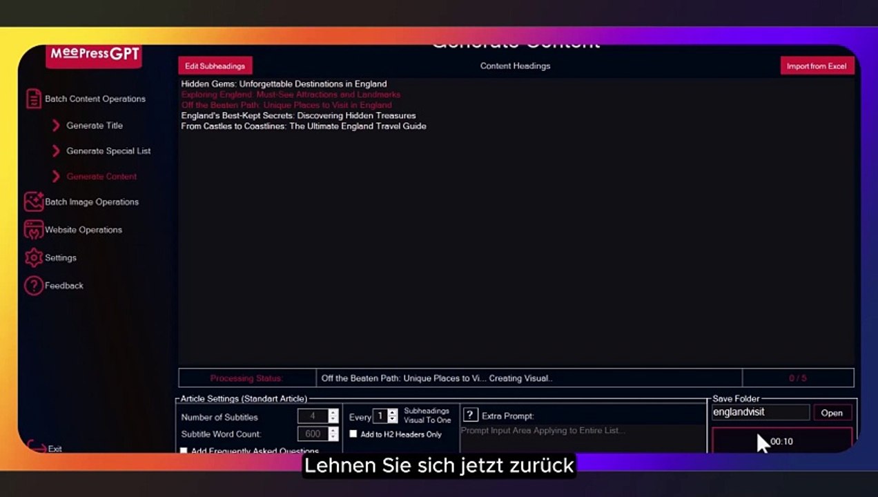 MeePressGpt Installation und Hinzufügen von Inhalten – Vollständiges Setup German