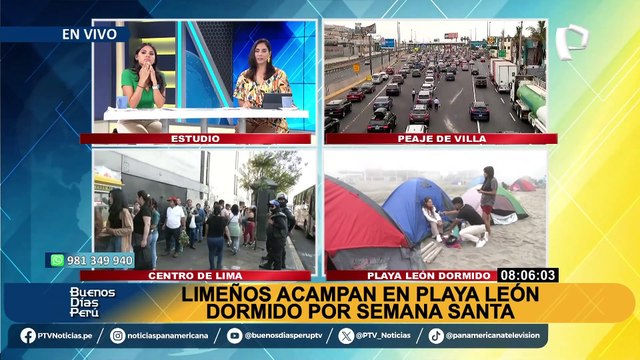 Semana Santa en Cañete: limeños acampan en playa León Dormido pese a intensa neblina y frío