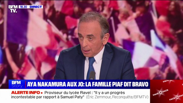 Aya Nakamura aux Jeux Olympiques: Éric Zemmour (Reconquête) dénonce le coup politique et idéologique d'Emmanuel Macron
