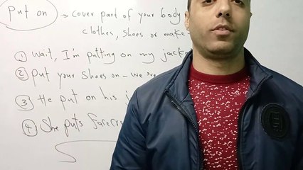 wear & put on & dress