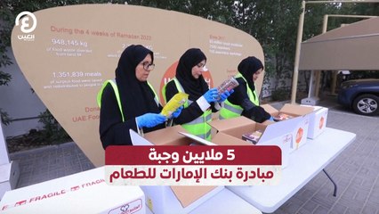 5 ملايين وجبة.. مبادرة بنك الإمارات للطعام