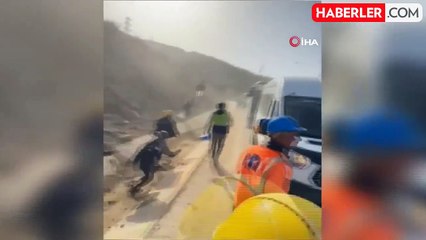 Akkuyu NGS'de maaşlarını alamayan işçiler yetkililerin araçlarını taşladı