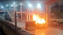 रायपुर रेलवे स्टेशन में भड़की आग,  ये थी वजह... इतना हुआ नुकसान...