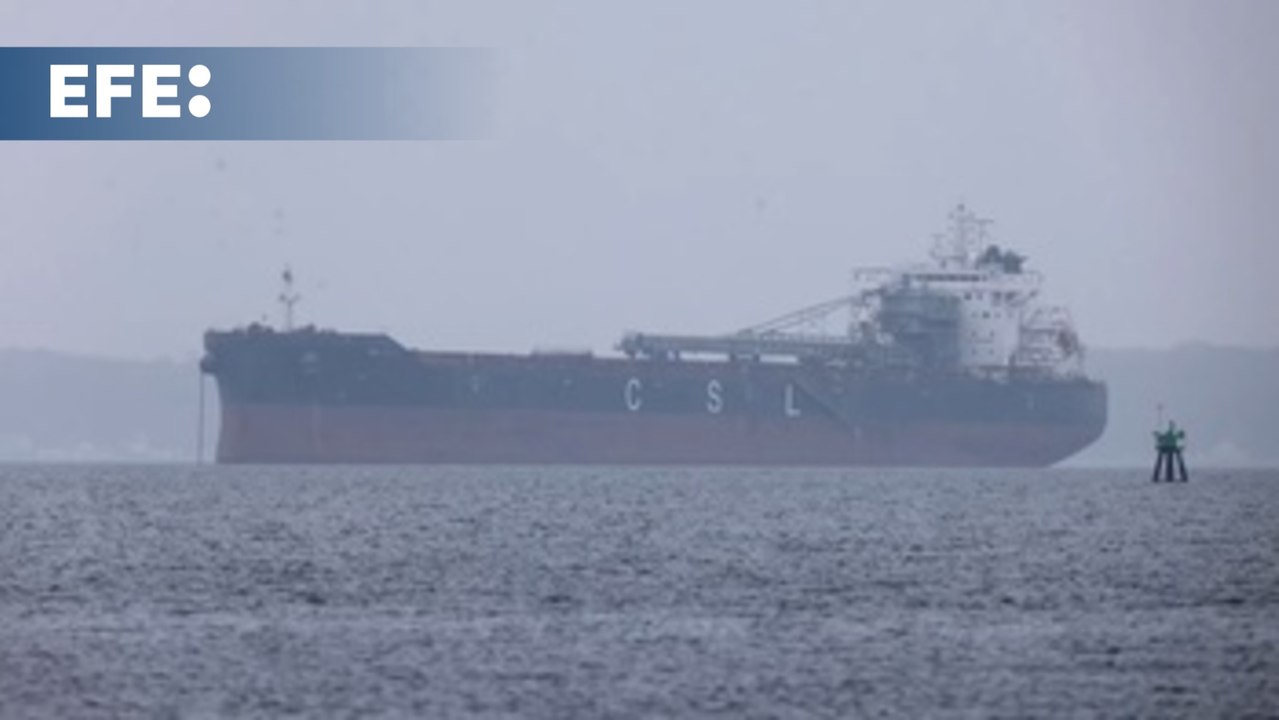 Buques de carga fondean en la bahía de Chesapeake tras el cierre del puerto de Baltimore