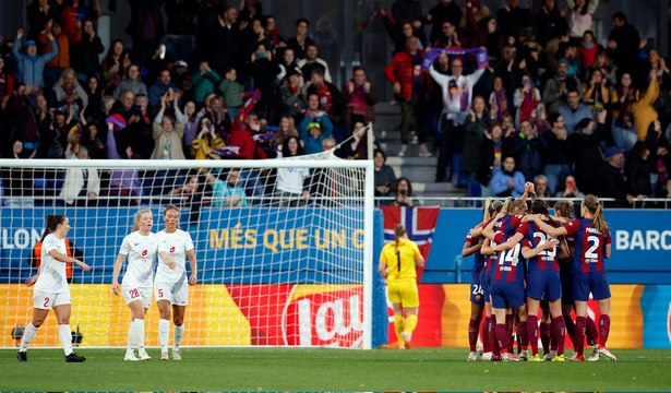 برشلونة يتخطّى بران ويبلغ نصف نهائي دوري أبطال أوروبا للسيدات