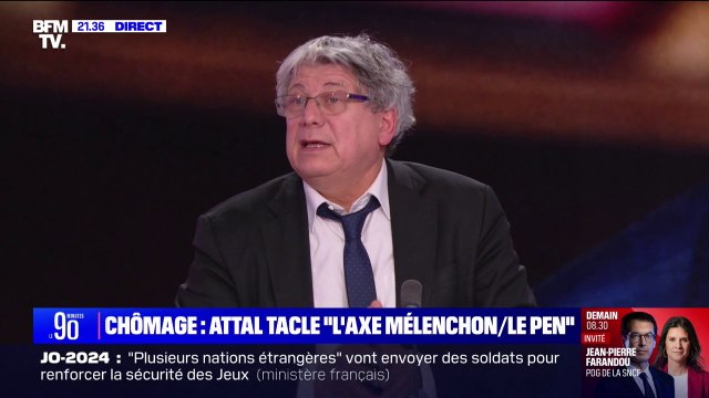 Pour Éric Coquerel (LFI), la réforme de l'assurance chômage est un moyen de maquiller les mauvais chiffres de l'emploi qui se préparent