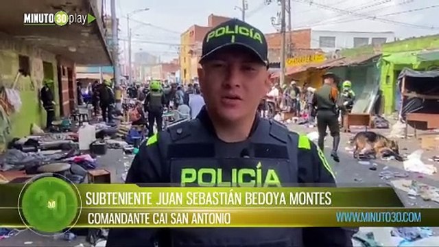 Operativo en el centro de Medellín: 1.000 dosis de estupefacientes y 80 armas blancas incautadas