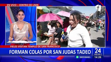 Centro de Lima: fieles hacen fila por más de cinco horas para visitar a San Judas Tadeo