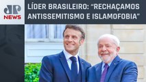 Lula e Macron assinam acordos em reunião no Palácio do Planalto