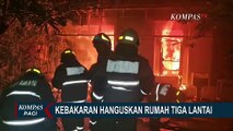 Kebakaran Melanda Rumah Mewah di Sawah Besar, 18 Unit Mobil Damkar Diterjunkan ke Lokasi