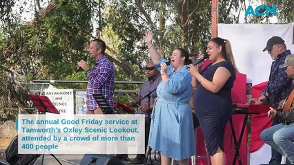 The Chapel Collective's Good Friday service at Tamworth's Oxley Lookout