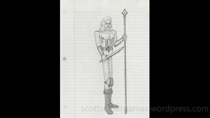 Barbarian Pencil Sketch Video #52 (03-28-2024)