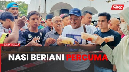 7,000 bungkus nasi beriani habis tak sampai sejam