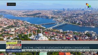 Ciudadanos de Türkiye fueron convocados a votar en la ciudad de Estambul