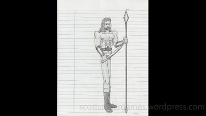 Barbarian Pencil Sketch Video #55 (03-28-2024)