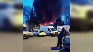 İstanbul- Küçükçekmece'de, fabrikada yangın