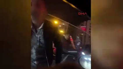 Sahur vakti trafikte ''selektör'' kavgası: Önünü kesip yumrukladı