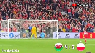 Wales vs Poland  Penalty shootout 5-4 UEFA EURO Qualifiers 2024  finał baraży Walia-Polska