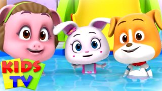 Swimming Song | Balloon Song | Nursery Rhymes & Baby Cartoon | Loco Nuts | Kids Tv