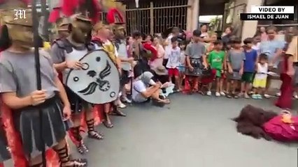 Residents reenact Christ's passion