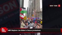 Biden'a Gazze protestosu
