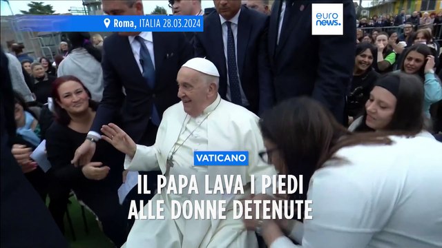 Il Papa in carcere a Rebibbia per la lavanda dei piedi: Gesù perdona tutto