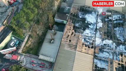 Küçükçekmece'de Fabrikadan Yangın Paniği