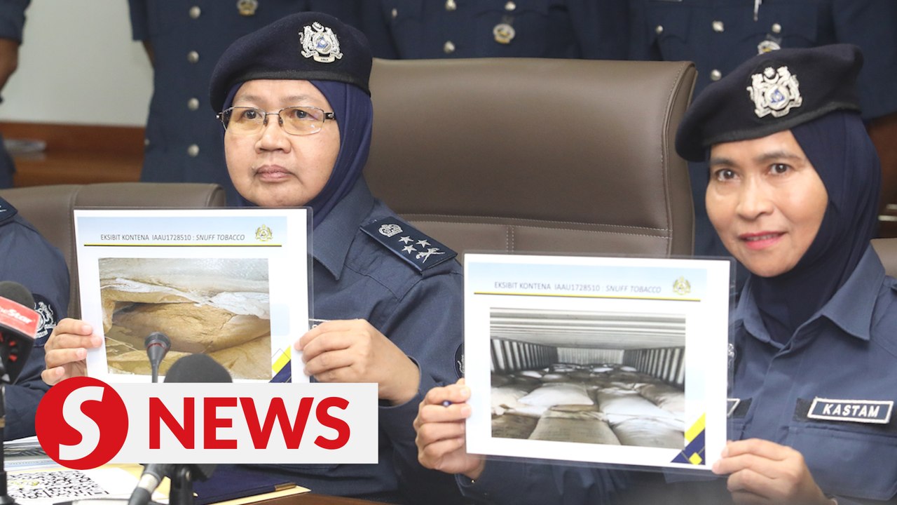 Not to be sniffed at: Customs seizes 17.5 tonnes of snuff tobacco in Klang