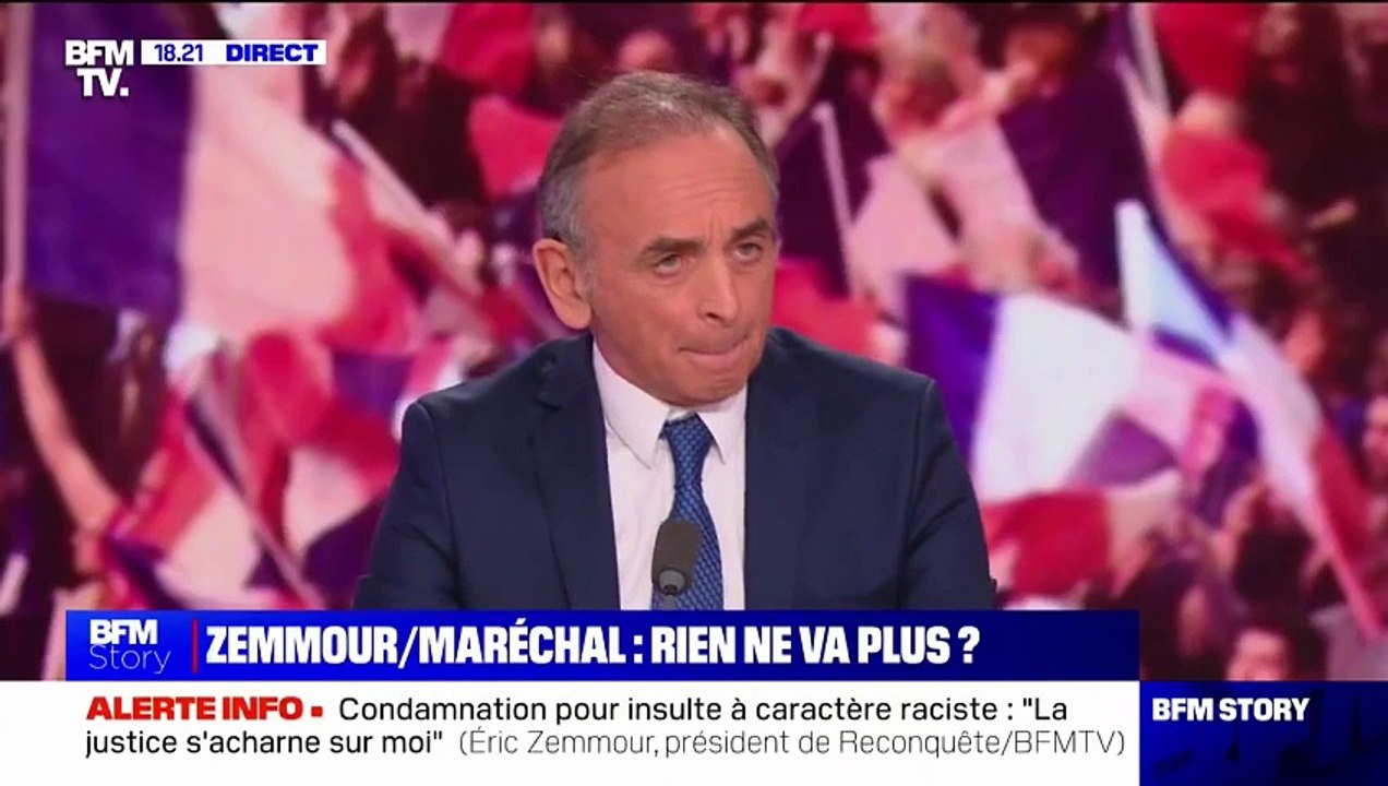 Eric Zemmour réagit aux rumeurs de tensions avec Marion Maréchal: « "Nous sommes d'accord sur le fond. Il peut y avoir des débats sur la stratégie et la tactique » »