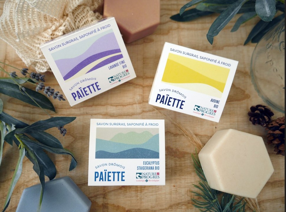 La savonnerie Païette à Manas en Drôme provençale, des savons bio et artisanaux
