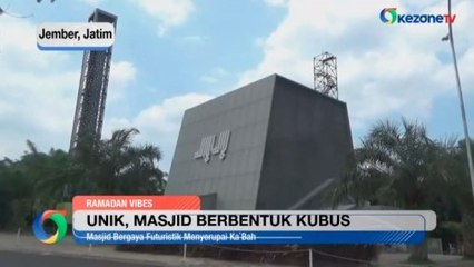 Masjid Bergaya Futuristik Menyerupai Kakbah di Jember