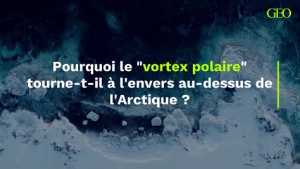 Pourquoi le "vortex polaire" tourne-t-il à l'envers au-dessus de l'Arctique ?