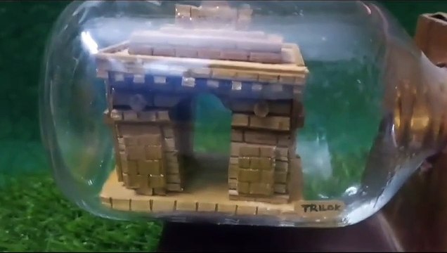 बॉटल में इंडिया गेट ने हाई रेंज बुक ऑफ वर्ल्ड रिकॉर्ड में नाम कराया दर्ज