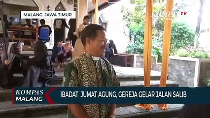 Ibadat Jumat Agung di Malang, Pemuda Gereja Gelar Visualisasi Jalan Salib