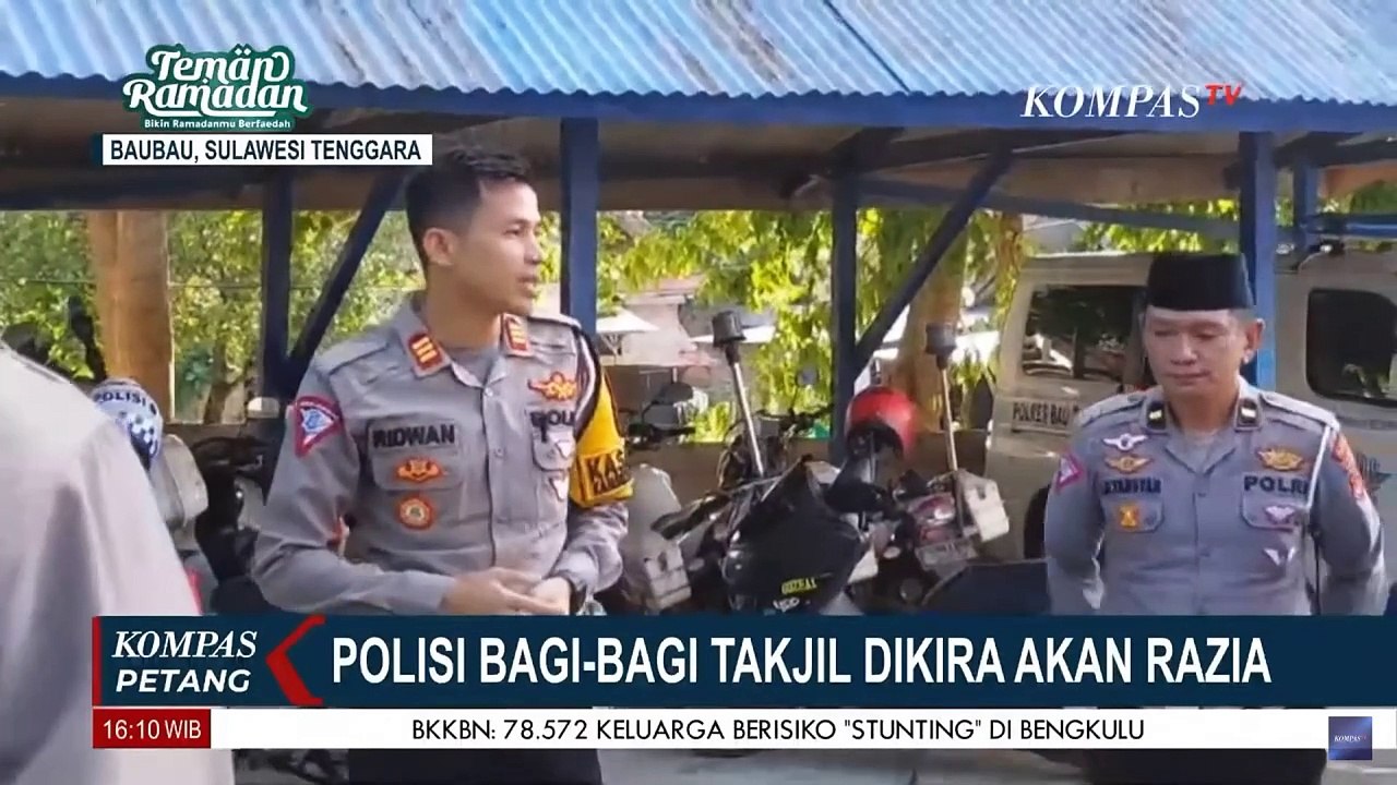 Acara Polisi Bagi-Bagi Takjil di Jalan Sepi, Warga Kira Ada Razia