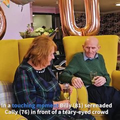 Billy More serenades wife Cally to celebrate diamond wedding anniversary