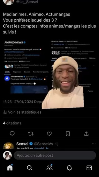 Les comptes actu manga dans la sauce