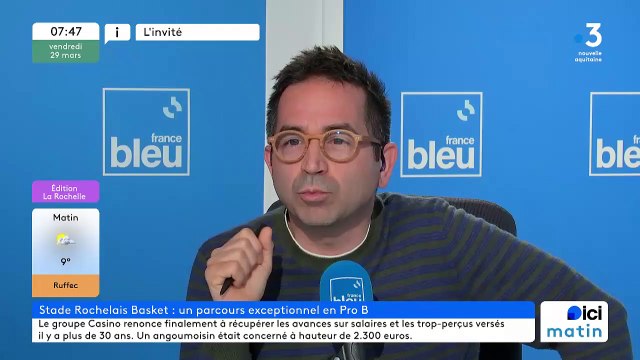 Aymeric Jeanneau : le Stade Rochelais Basket jouera à Gaston-Neveur la saison prochaine