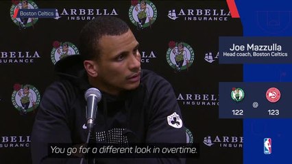 下载视频: Mazzulla will continue to use Tatum in Celtics' clutch spots