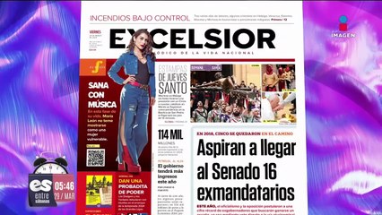 Primeras planas de los periódicos | 29 de marzo de 2024