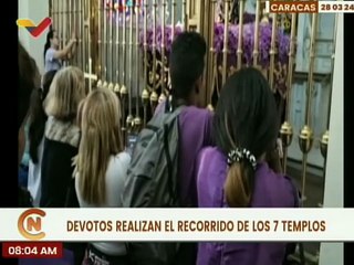 Caracas | La feligresía visita los 7 templos como símbolo de acompañamiento a Jesús