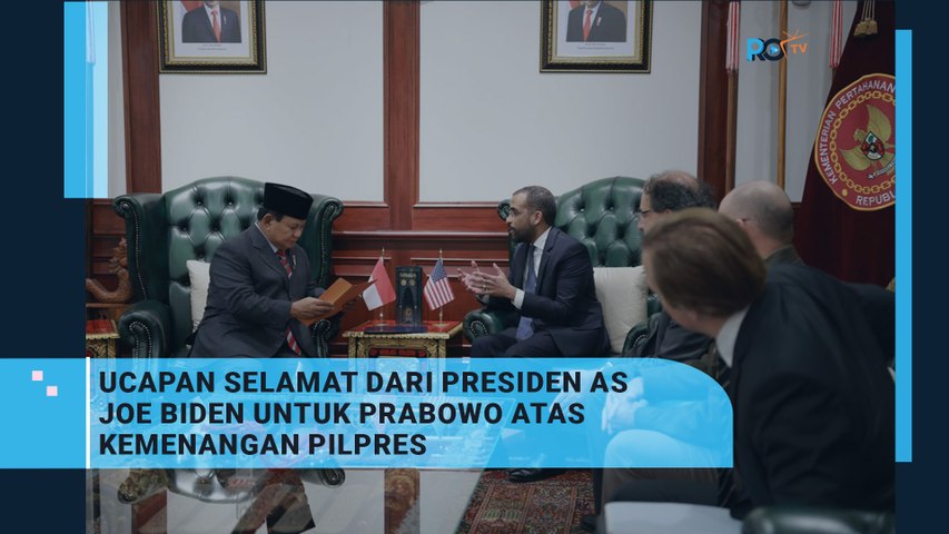 Presiden AS Kirim Surat untuk Prabowo Subianto