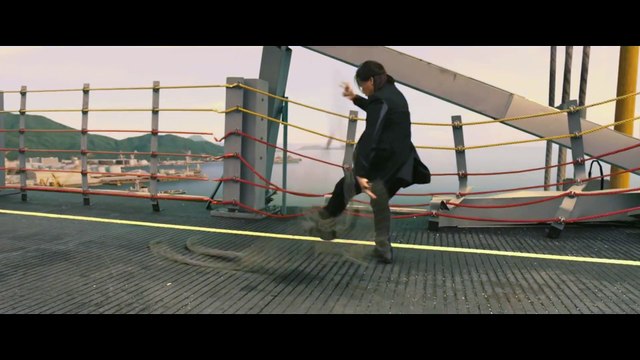 Donnie Yen in a fight with blood brothers in the movie ICEMAN (2014)