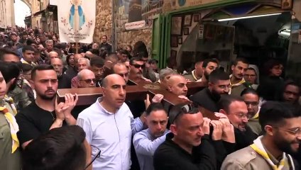 إحياء الجمعة العظيمة وفق التقويم الغربي في القدس القديمة