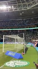 ¡La celebración de Endrick hoy, tras marcar con Palmeiras en el Paulistão!