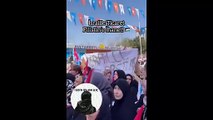 Erdoğan’ın mitinginde “Filistinle ticaret” sloganı atan gruba ters kelepçeyle gözaltı
