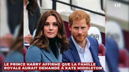 Le prince Harry affirme que la famille royale aurait demandé à Kate Middleton de changer de nom