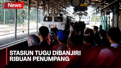 Stasiun Tugu Dibanjiri Ribuan Penumpang yang Ingin Nikmati Libur Panjang di Yogya