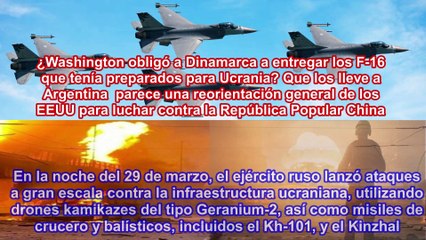 ¿EEUU Ha obligado a Dinamarca a llevar a Argentina los F-16 destinados a Ucrania?